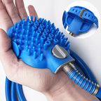 Dog Shower Sprayer & Grooming Brush for Bathing, 8.2FT Hose Pet Wash Tool