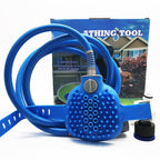 Dog Shower Sprayer & Grooming Brush for Bathing, 8.2FT Hose Pet Wash Tool