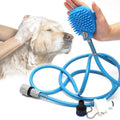 Dog Shower Sprayer & Grooming Brush for Bathing, 8.2FT Hose Pet Wash Tool